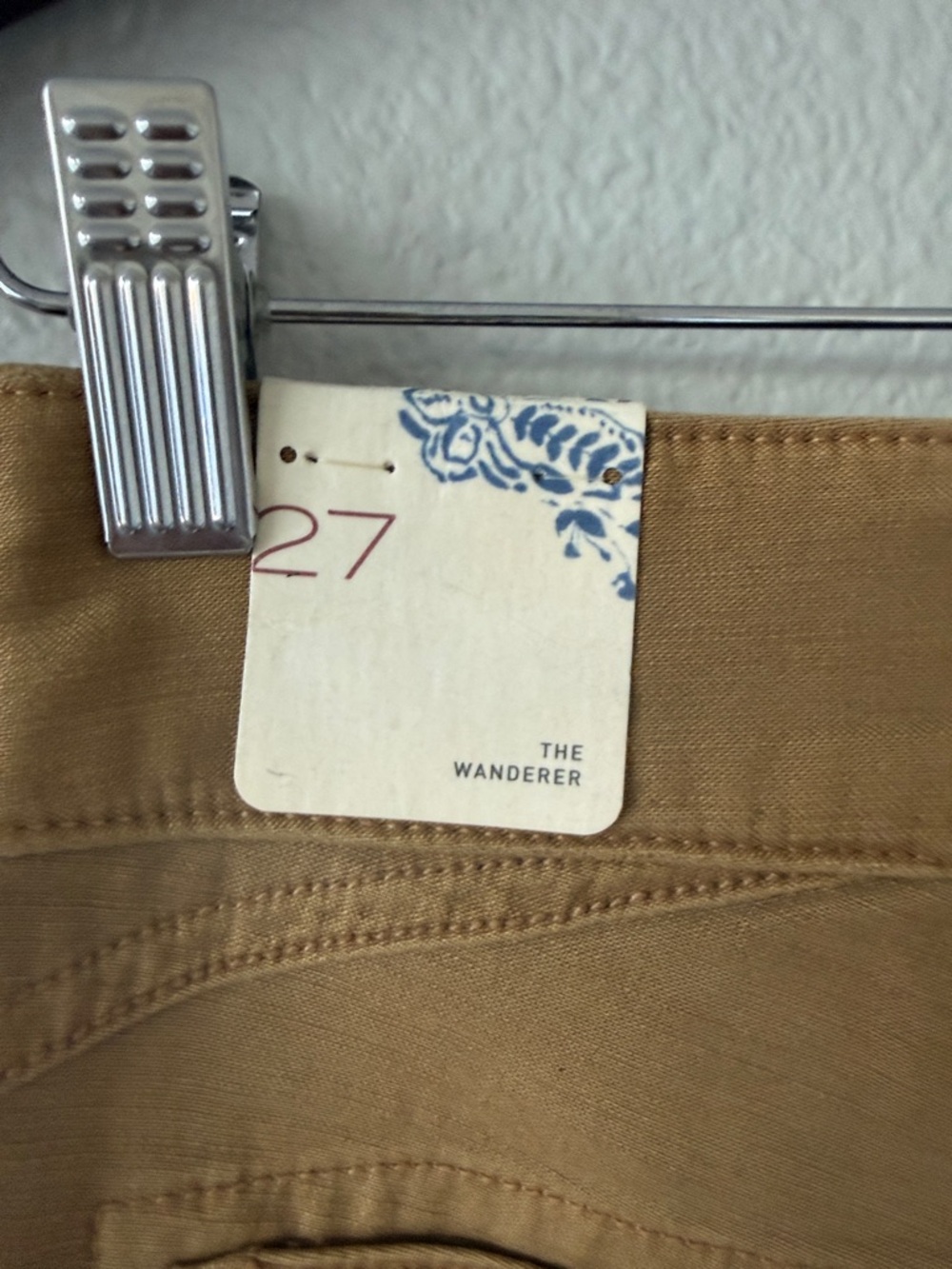Anthropologie Pilcro The Wanderer Low Rise Brown Khaki Utility Straight Pants 27 - Picture 8 of 13